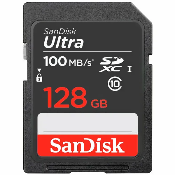 MEMORIA  SD SANDISK SDSDUNR 128GB ULTRA 100MB/S CLASS 10 PRETO