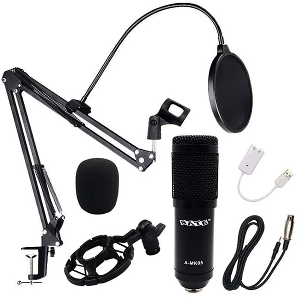MICROFONE SATELLITE A-MK05 PROFESSIONAL COM/FIO PRETO