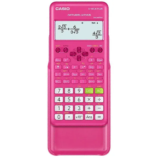 CALCULADORA CASIO FX-82LA PLUS 2ND EDITION ESPANHOL ROSA ESCURO SG