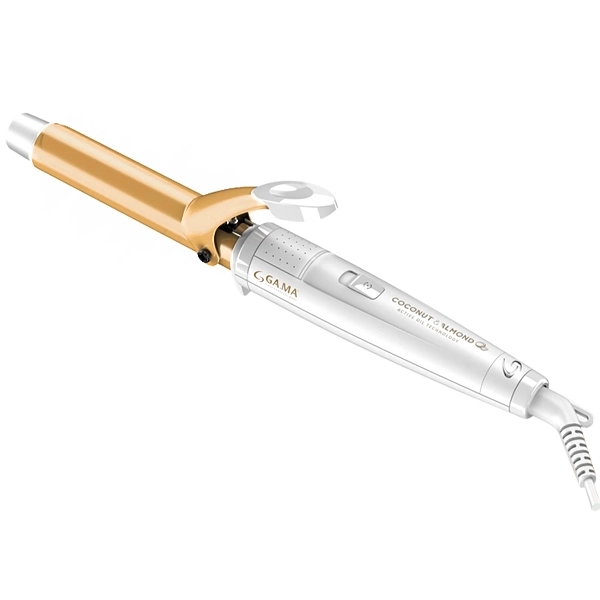 Modelador de Cabelo GAMA RGSTD-N 25 Coconut Almond 220 °C Bivolt - Branco/Dourado
