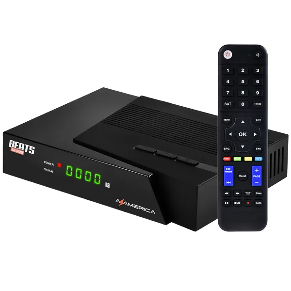 RECEPTOR FTA AZAMERICA BEATS GX PRO 4K HD WIFI EMBUTIDO PRETO