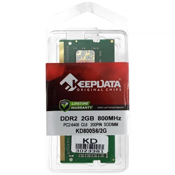 Memoria RAM para Notebook 2GB Keepdata KD800S6/2G DDR2 de 800MHz