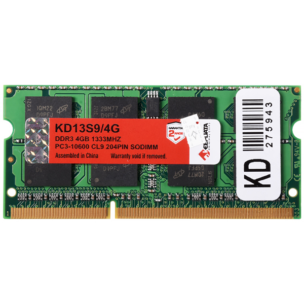 MEMORIA NB KEEPDATA DDR3 1333MHZ 4GB KD13S9/4G