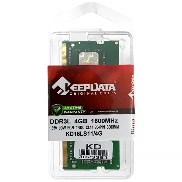 Memoria RAM para Notebook 4GB Keepdata KD16LS11/4G DDR3L de 1600MHz