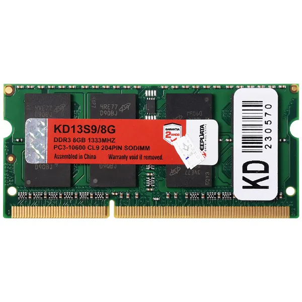 MEMORIA NB KEEPDATA DDR3 1333MHZ 8GB KD13S9/8G