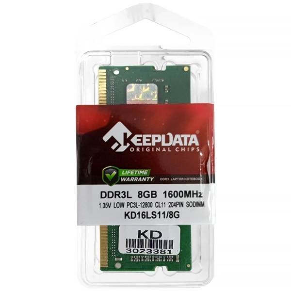 Memoria RAM para Notebook 8GB Keepdata KD16LS11/8G DDR3L de 1600MHz