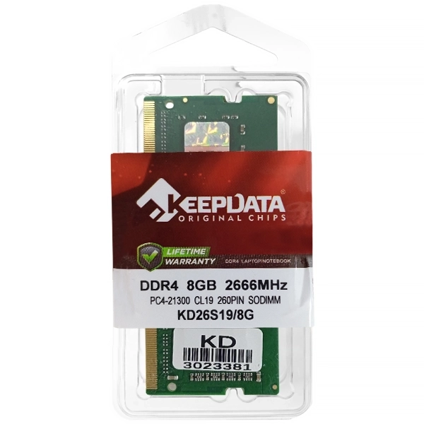 MEMORIA NB KEEPDATA DDR4 2666MHZ  8GB KD26S19/8G
