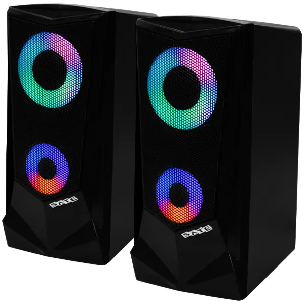 SPEAKER SATELLITE AS-689U GAMING USB LED 3WATTS PRETO