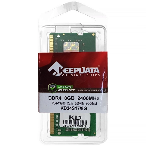 Memoria RAM para Notebook 8GB Keepdata KDS24S17/8G DDR4 de 2400MHz