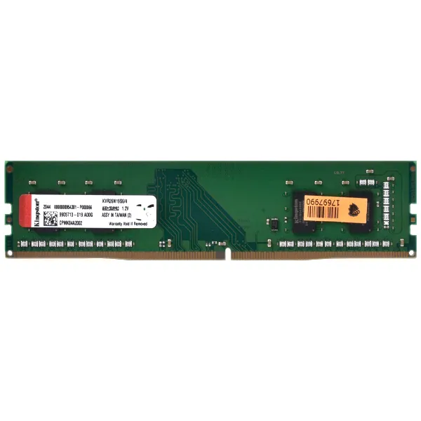 Memoria RAM para PC 4GB Kingston KVR26N19S6/4 DDR4 de 2666MHz - Verde