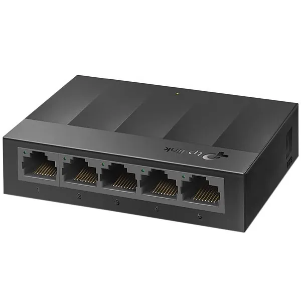 SWITCH TP-LINK LS1005G 5PORTAS 10/100/1000MBPS ANATEL PRETO