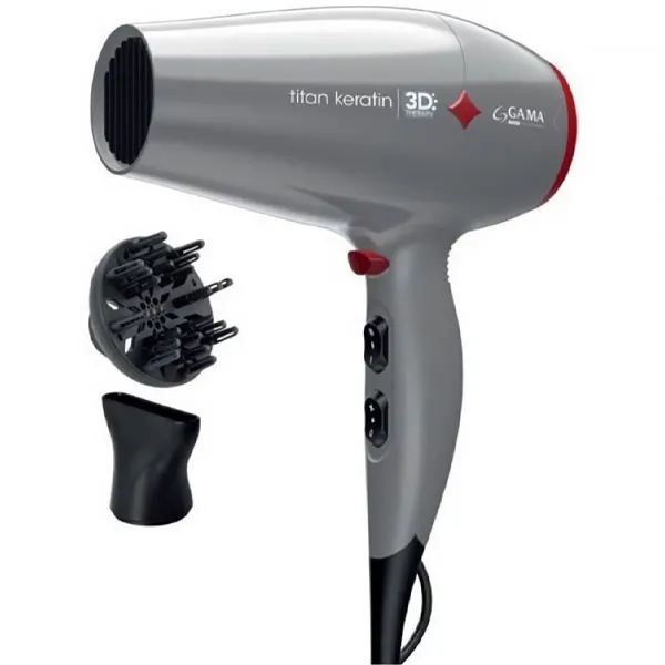 SECADOR GAMA DIAMOND 3D TITAN KERATIN 2300W C/DIFUSOR 220V/50/60HZ CIN