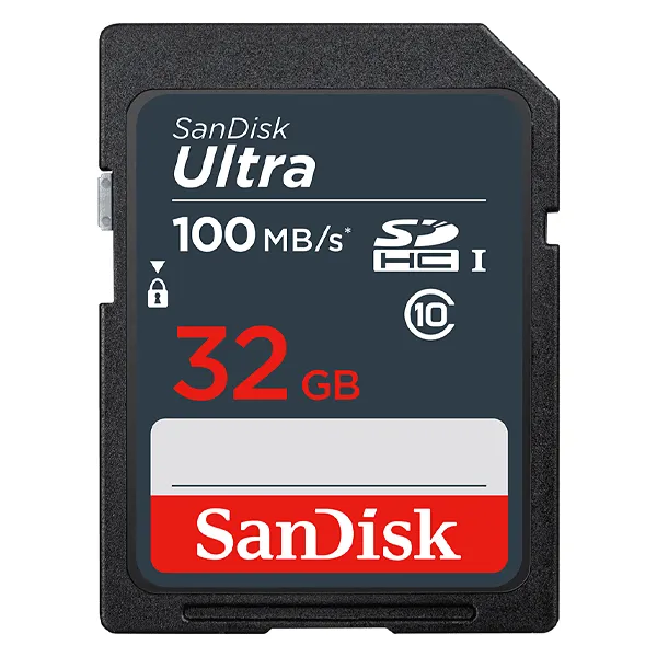 MEMORIA  SD SANDISK SDSDUNR  32GB ULTRA 100MB/S CLASS 10 PRETO