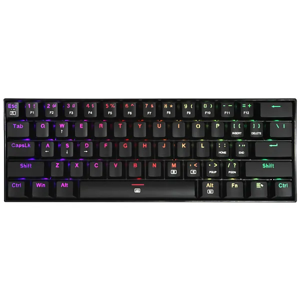 TECLADO REDRAGON K630RGB RED DRAGONBORN WIRED USB GAMING INGLES PRETO