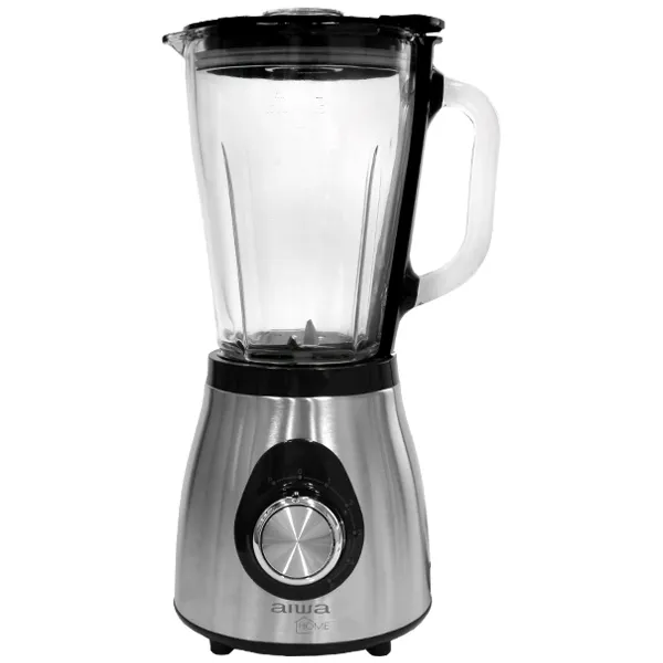 LIQUIDIFICADOR AIWA LD9702A VIDRO 1.5LITROS 220V/50/60HZ SILVER/PRETO