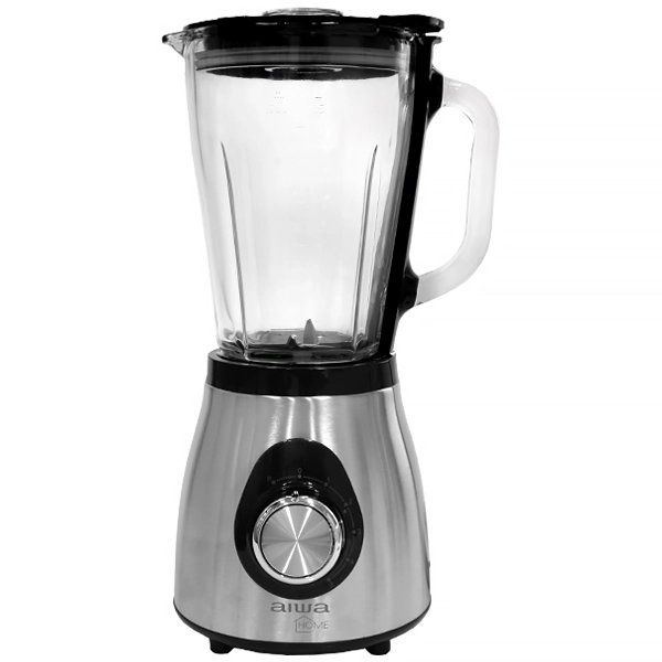 LIQUIDIFICADOR AIWA LD9702A VIDRO 1.5LITROS 220V/50/60HZ SILVER/PRETO