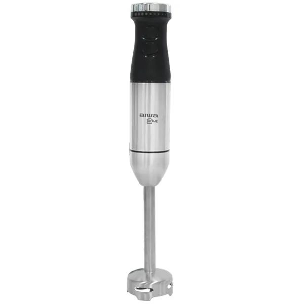 Mixer Aiwa AW-LD5010 800 watts + Batidor de Varilla + Procesador de Alimentos 220V ~ 50/60 Hz - Negro/Plata