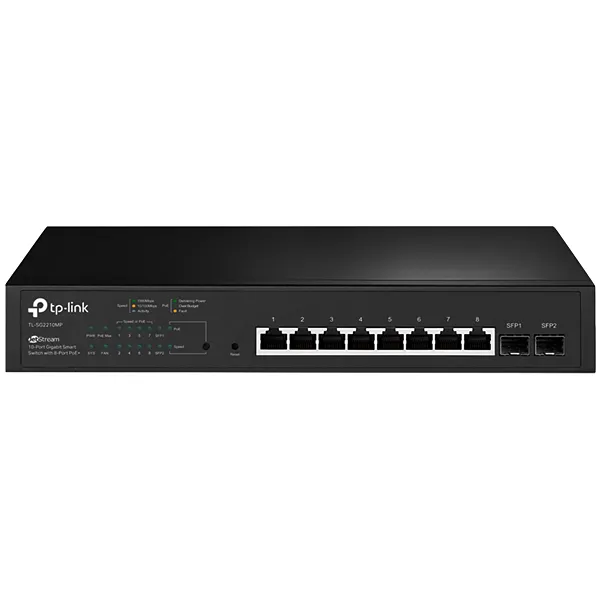 SWITCH TP-LINK SG2210MP 10PORTAS 10/100/1000MBPS ANATEL PRETO