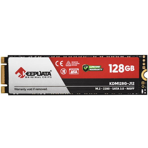 SSD M.2 SATA de 128GB Keepdata KDM128G-J12 - Negra