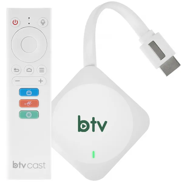 RECEPTOR FTA BTV CAST BC13 4K 5G ANDROID BRANCO