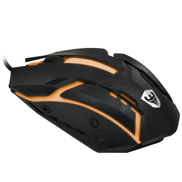 MOUSE SATELLITE A-95 USB OPTICO LED GAMING PRETO