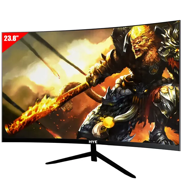 Monitor Gamer Curvo HYE HY24WCGB de 23.8" Full HD 16:9 165Hz 1 ms MPRT com HDMI e DisplayPort