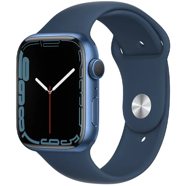 Apple Watch Series 7 45 mm MKN83LL/A A2474 GPS - Blue Aluminum/Abyss Blue