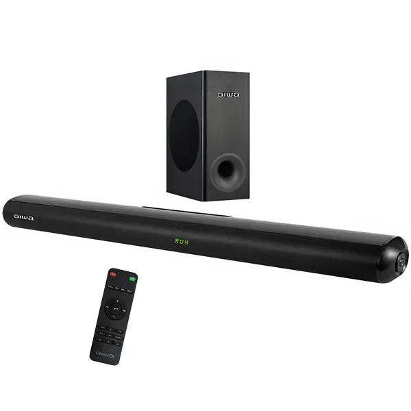 CAIXA DE SOM *AIWA AW-SBH21(SHB) 2.1 SOUNDBAR USB BLUETOOTH 2V PRETO