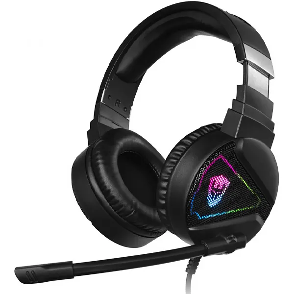 FONE SATELLITE GH-530 RGB USB C/MICROFONE ARCO PRETO