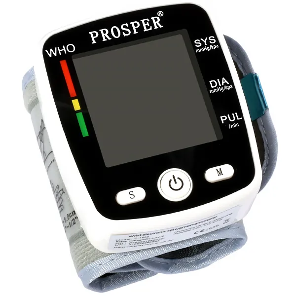Aparelho de Pressão Digital para Pulso Prosper P-4509 Tela LCD - Branco