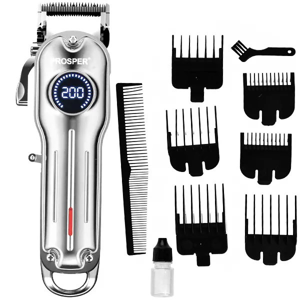 MAQUINA PROSPER P1904 HAIR CLIPPER RECARREGAVEL 2V SILVER