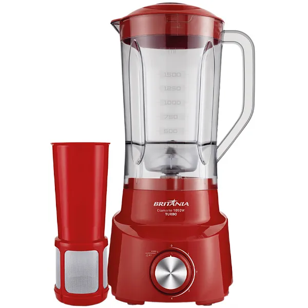 LIQUIDIFICADOR BRITANIA DIAMANTE 800 2.6LITROS 220V/50/60HZ VERMELHO