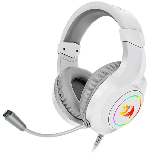 Headset Gaming Redragon Hylas H260W-RGB con USB/3.5 mm para PC/PS4/PS5/Xbox y Nintendo Switch - Blanco