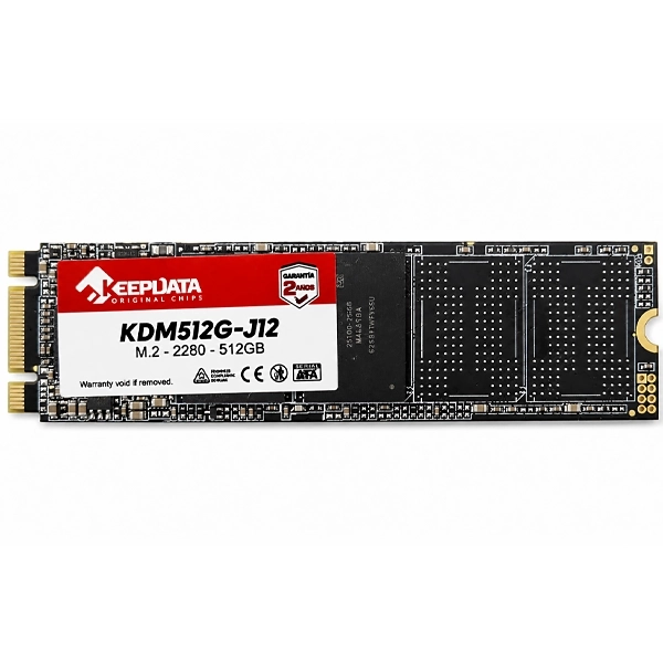 SSD M.2 SATA de 512GB Keepdata KDM512G-J12 - Negra