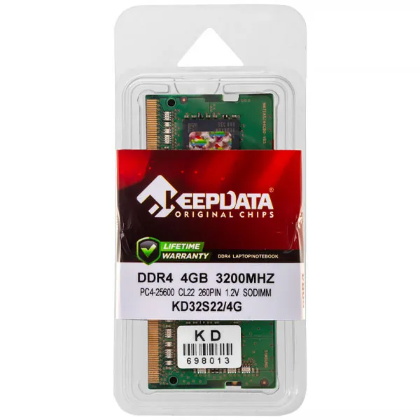 MEMORIA NB KEEPDATA DDR4 3200MHZ  4GB KD32S22/4G