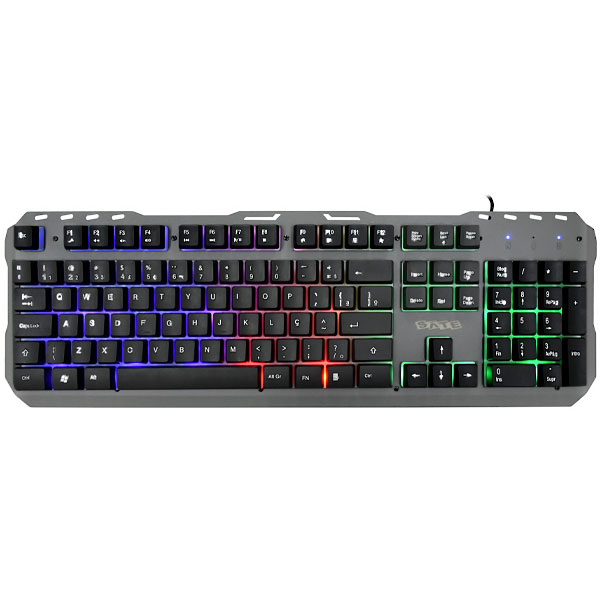 TECLADO SATELLITE AK-851 USB GAMING METAL PORTUGUES PRETO/SILVER