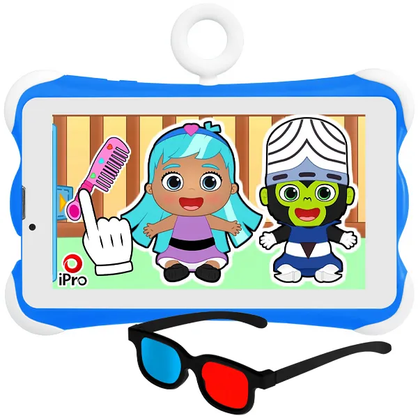 Tablet IPRO Speed-6 Kids 4G 32GB/2GB RAM de 7" 2MP/2MP - Azul/Branco
