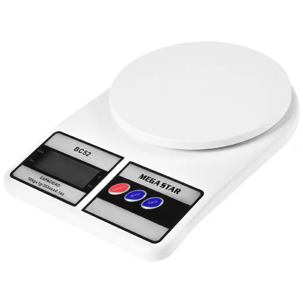 BALANCA MEGASTAR BC52 DIGITAL COZINHA 10KG BRANCO