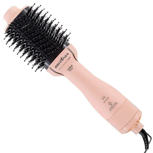 ESCOVA CABELO BRITANIA BEC07R 3EM1 1300WATTS 2V ROSA