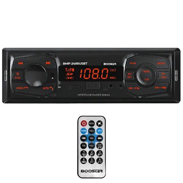 TOCA RADIO BOOSTER BMP-2400USBT BLUETOOTH USB FM PRETO