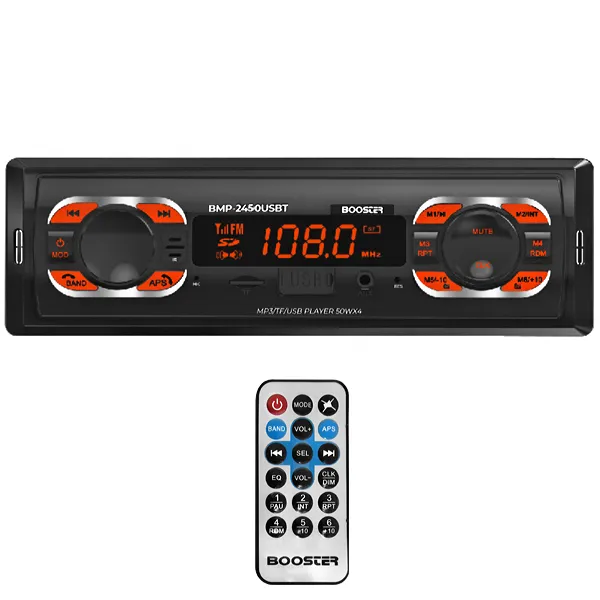 TOCA RADIO BOOSTER BMP-2450USBT BLUETOOTH USB FM PRETO