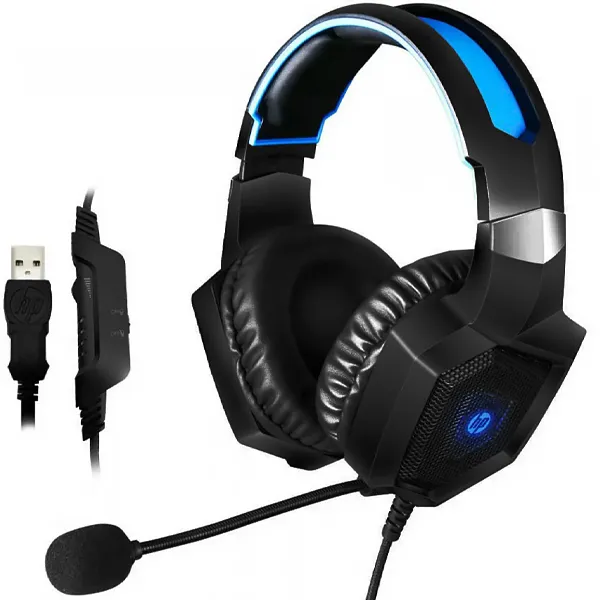 FONE HP GAMING H320GS C/MICROFONE ARCO PRETO/AZUL