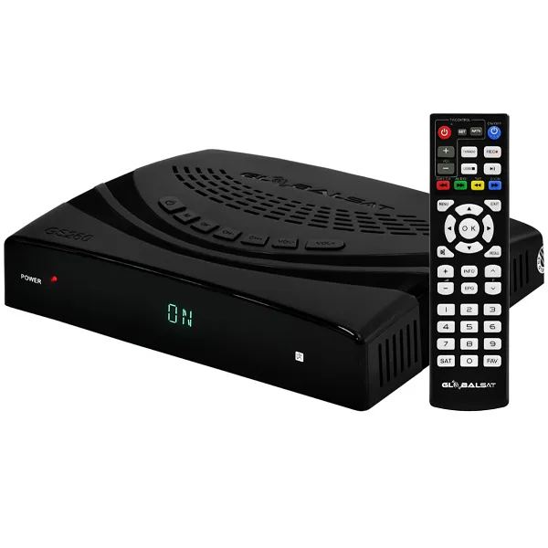 RECEPTOR FTA GLOBALSAT GS260 WIFI EMBUTIDO PRETO