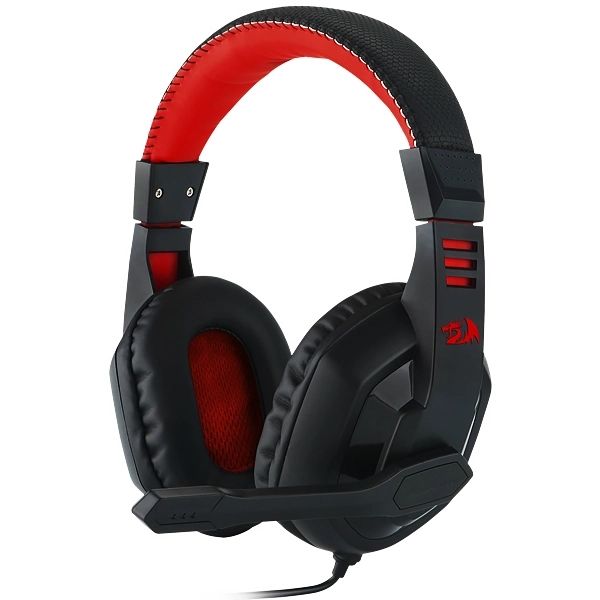 FONE REDRAGON H120 ARES GAMING C/MICROFONE ARCO PRETO/VERMELHO
