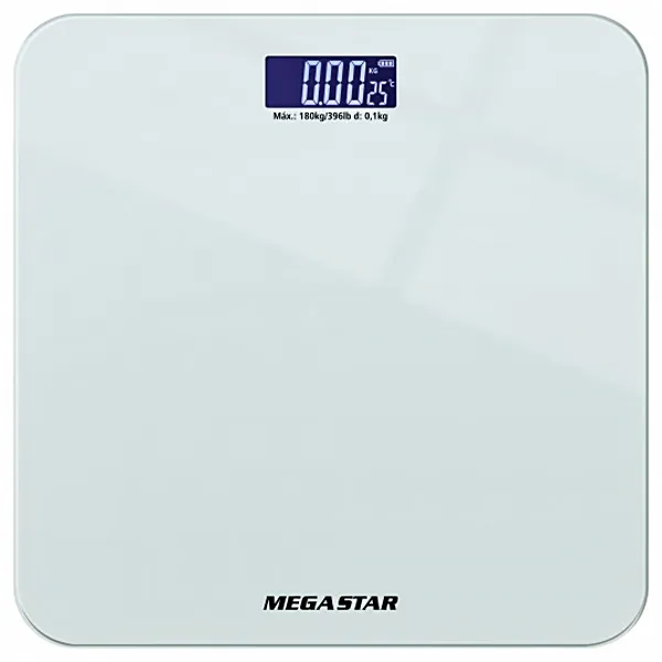 Balanza Digital para Peso Corporal MegaStar CR3350 hasta 180 kg - Blanca