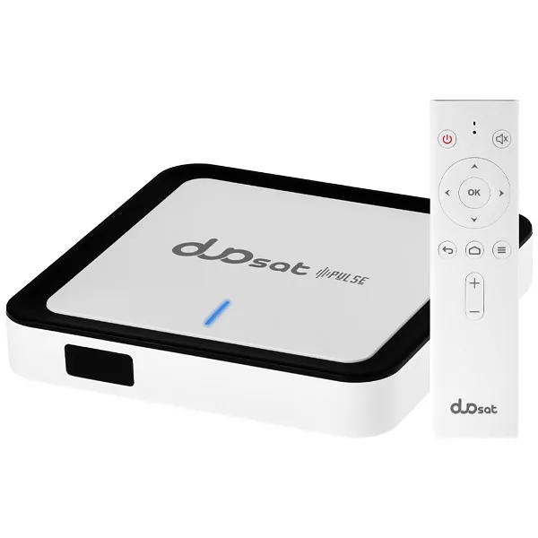 RECEPTOR FTA DUOSAT PULSE ANDROID IPTV BRANCO/PRETO