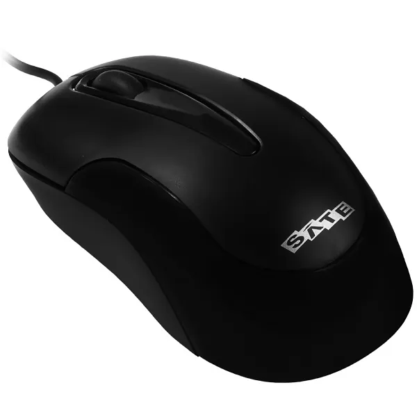 Mouse Óptico Satellite A-34 USB até 1.200 CPI - Preto
