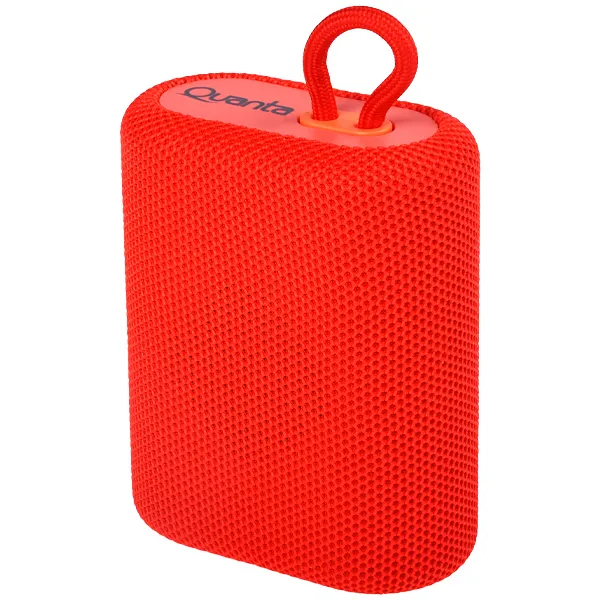 SPEAKER QUANTA QTSPB64N BLUETOOTH FM M.SD 5WATTS VERMELHO