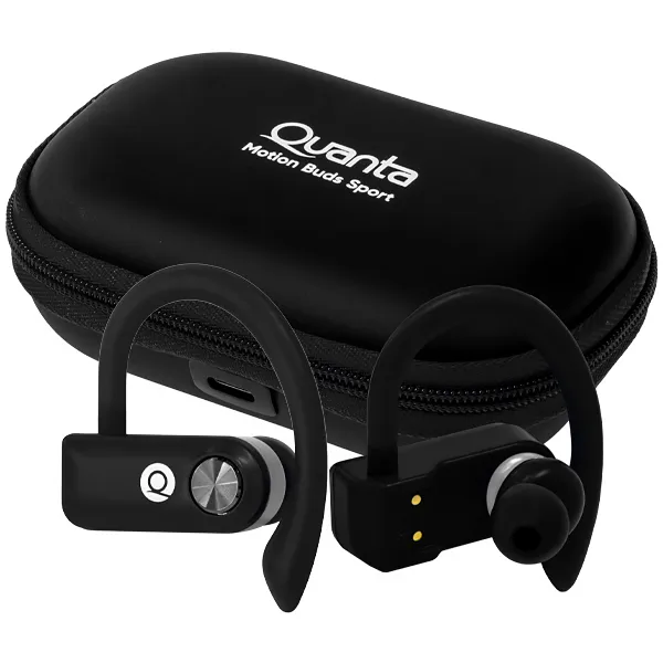 FONE BT QUANTA QTFOE10 MOTION BUDS SPORT PRETO