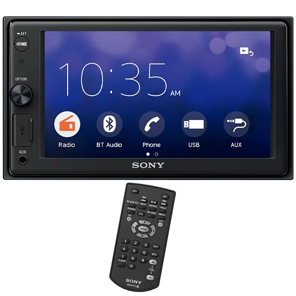 Media Receiver Sony XAV-1500 4 de 55 watts com Bluetooth e USB - Preto